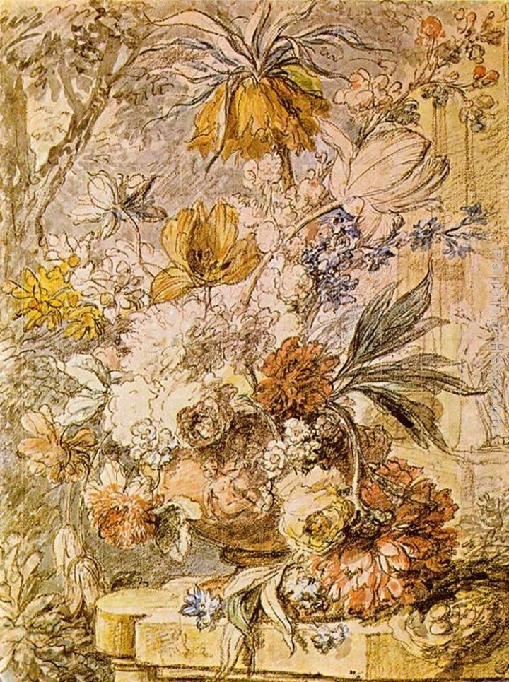 Jan Van Huysum Vase of Flowers